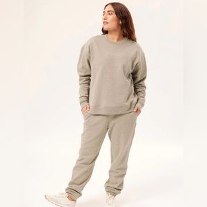 Girlfriend Collective Porcini Heather 50/50 Classic Jogger